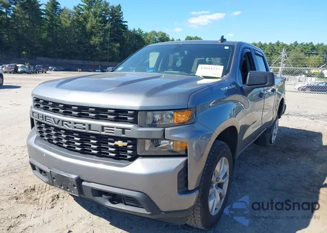 2021 Chevrolet Silverado 1500 4Wd Short Bed Custom z USA, uszkodzony, nr VIN 3GCPYBEK8MG455421